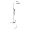 Ravak Termo - Sprchový set s termostatom, priemer 25 cm, 3 prúdy, chróm/biela X070161