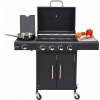Plynový gril - Záhradný plynový gril 4 horáky + 1 strana 14,4 kW (Záhradný plynový gril 4 horáky + 1 strana 14,4 kW)