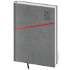 Diár 2026 denný A5 Grife - šedo/červená