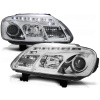VW TOURAN 03-06 / CADDY - predné chrom svetlá s LED svietením