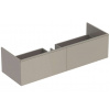 Geberit Xeno 2 Skrinka pod umývadlo Varicor 140 cm s LED svietidlom, 2 zásuvky, sivobéžová 500.348.00.1