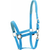 Ohlávka se stříbrným kováním Nylon II HorseGuard, turquoise Velikost: COB