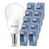 10x LED žiarovka E14 7W 806lm teplá farba 2700k 230v PHILIPS corepro