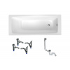 Swiss aqua technologies Obdélníková vana SAT Feel 170x75 cm smaltovaná ocel levá i pravá SATBVFEEL170755