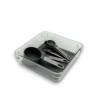 Organizér do zásuvky do kuchyne aj kúpeľne, príborník GREY 16 x 16 x 5 cm
