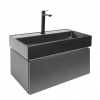 Swiss aqua technologies Koupelnová skříňka s umyvadlem SAT Feel 80x30x46 cm antracit SATFEEL80ANTU3B