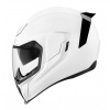 Icon Airflite Gloss Solids White XL + sklenená prilba (Icon Airflite Gloss Solids White XL + sklenená prilba)