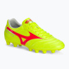 Pánske kopačky Mizuno Morelia II Club MD safety yellow/fiery coral 2/galaxy silver (41 EU)