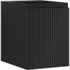 Mexen Rivel kúpeľňová skrinka pod umývadlo 35 cm, 1 dvere, ryhovaná, čierna matná - 91A21-03547-1-BF71
