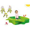 BIG set pieskovisko Sandy s pevným krytom a stoličky s piknik stolíkom KidChair 56733-11