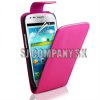 Kožený obal Samsung Galaxy S III Mini – Flip LM – tmavo-ružová