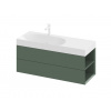 Ravak Skříňka pod umyvadlo bez umyvadla Lite 120x43x45 cm grey green X000001894