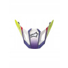 STRIEŠKA PRILBY ALPINESTARS SUPERTECH M7 WHITE/YELLOW/PURPLE