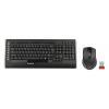 Súprava A4tech 9300F je bezdrôtová. kľúče. + bezdrôtové pripojenie. Optická myš V-Track,CZ/US, USB