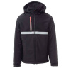 PAYPER WISE PAD S00096-0489 / Zimná pánska softshellová bunda - anthracite/black 4XL
