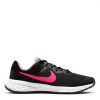 Nike Revolution 6 Big Kids' Road Running Shoes BLACK/HYPER PIN US 7Y