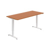 Hobis Pracovný stôl RUN, ZO, 3S, 180x64,5-130,5x80 cm, čerešňa/biela
