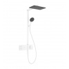 Hansgrohe Raindance Alive Q Sprchový set s termostatom, 21x34 cm, 3 prúdy, EcoSmart, matná biela 24591700-HG
