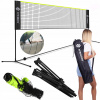 SIEŤKA NA HRU S PALETKAMI BADMINTON + SKLADACÍ RÁM 400 x 75 cm + POŤAH