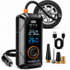Akumulátorový kompresor 150PSI 12V autokompresor LCD automatické vypnutie pre pneumatiky