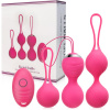 SCALA VIBRAČNÍ VENUŠINY KULIČKY - KULIČKY S VIBRÁTOREM -10 FUNKCÍ - PROCVIČOVÁNÍ SVALŮ PÁNEVNÍHO DNA, EROTICKÁ MASÁŽ - 78536127
