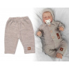 Pletené nohavice Hand Made Boy, Baby Nellys, béžové 74 (6-9m)