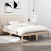 vidaXL Rám postele masívne drevo 200x200 cm - Hnedá - 17876-159459