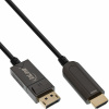 Kábel DisplayPort na HDMI M/M 50m, 4K@60Hz, DP v1.2, 18Gbit/s, audio, jednosmerný, aktívny, optický