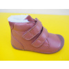 Detské kožené zimné topánky Bundgaard BG303201 Petit Winter Cognac BAREFOOT