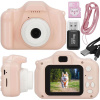Detský digitálny fotoaparát 24Mpx 8GB SPRINGOS PEPPY ružový