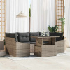 zahrada-XL Súprava záhradných pohoviek 7 pcs Sivá 100 x 55 x 73 cm 3348935