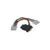 Napájací kábel PREMIUMCORD SATA (Y) redukcia - 3x Molex 5,25