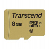 Transcend 8GB microSDHC 500S UHS-I U1 (Class 10) MLC paměťová karta (s adaptérem), 95MB/s R, 25MB/s W (TS8GUSD500S)