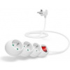 CONNECT IT prodlužovací kabel 230 V, 3 zásuvky, 1,5 m, s vypínačem (bílý) CI-1288
