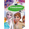 Vymaľovanky so samolepkami - Ľadové kráľovstvo (A4)