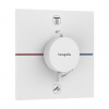 Hansgrohe ShowerSelect Comfort E Termostatická batéria s dvojcestnou zmiešavačkou, matná biela 15578700