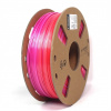 GEMBIRD Tisková struna (filament) PLA, 1,75mm, 1kg, silk rainbow, červená/fialová 3DP-PLA-SK-01-RP