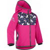 Dětská softshellová bunda UNUO s fleecem Basic, Fuchsiová, Jednorožci Velikost: 92/98