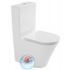 Bruckner DARIO RIMLESS WC kombi misa s nádržkou, spodný/zadný odpad, biela 201.428.4