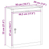 vidaXL Nástenný kabinet na náradie červený 50x20x55 cm oceľ - Sivá - 261636-278268