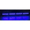 Vnútorná modrá LED alej 12V - 24x 1W LED / 8 režimov výstražného blikania / ECE R10 / 645mm