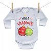 Boodyy Body s dlhým rukávom Veselé Vianoce 86 (12-18 mesiacov)