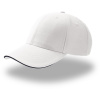 Atlantis Headwear Kšiltovka Sport Sandwich, baseballová, 6 panelová COT33050490899-white/navy UNI Bílá/navy