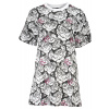 Krátke šaty CAVALLI CLASS s kvetinovým vzorom čierna | biela XL Cavalli Class 8054323860706