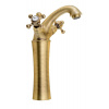 Reitano Rubinetteria ANTEA stojanková umývadlová batéria vysoká s výpusťou, výška 245mm, bronz 3176L