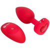b-Vibe Vibrating Heart Plug M/L Red