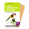 Vtáky v prírodnej záhrade, kartičky vo vejári