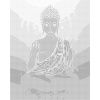ZUTY Bodkovanie - BUDDHA NA ORANŽOVOM POZADIÍ Rámovanie: vypnuté plátno na rám, Rozmer: 80x100 cm
