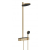 Hansgrohe Pulsify S Sprchový set s termostatom, priemer 26 cm, 3 prúdy, kefovaný bronz 24240140-HG