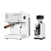 Ascaso Steel UNO PID, White&Wood + Eureka Mignon Zero, CR white